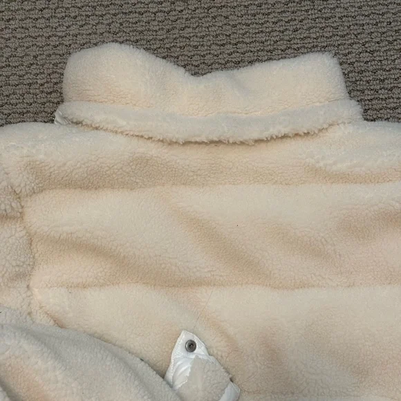 Save the Duck White Fleece Puffer Coat - Picture 12 of 13